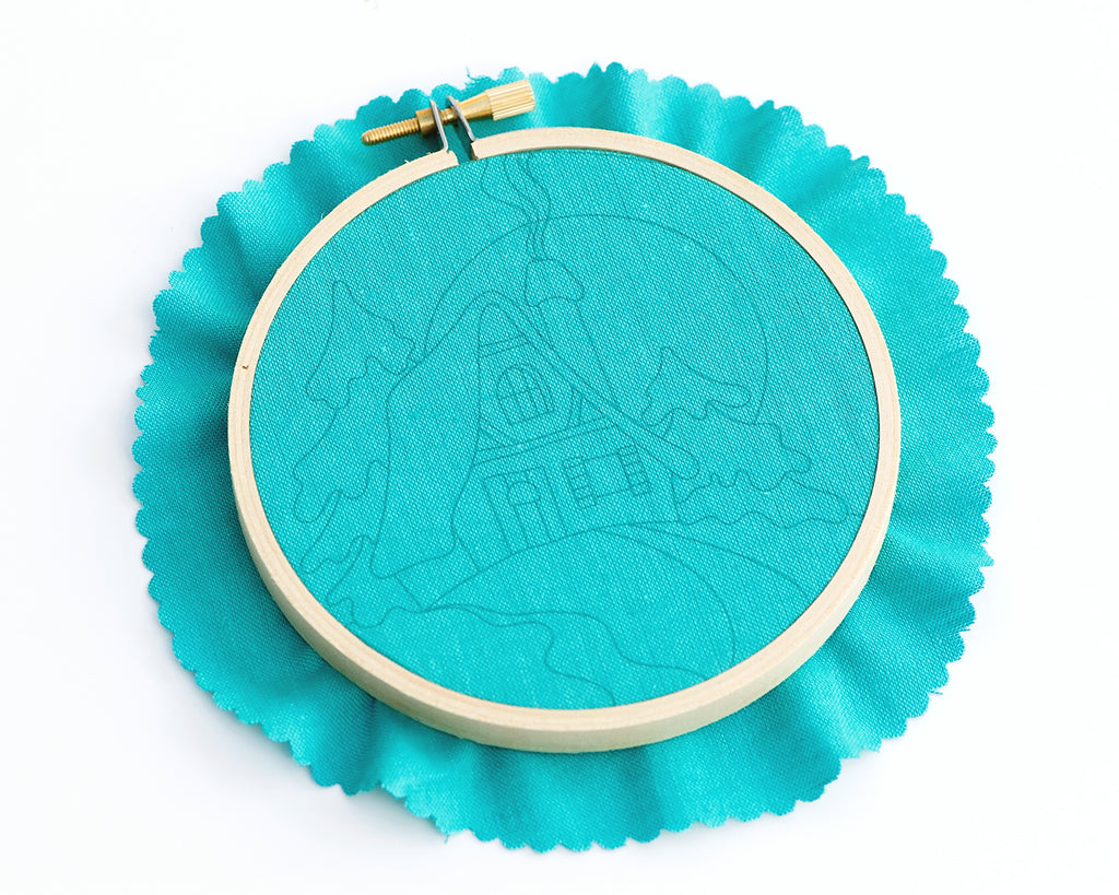 Tutorial - A different way to transfer embroidery patterns to fabric with your home printer