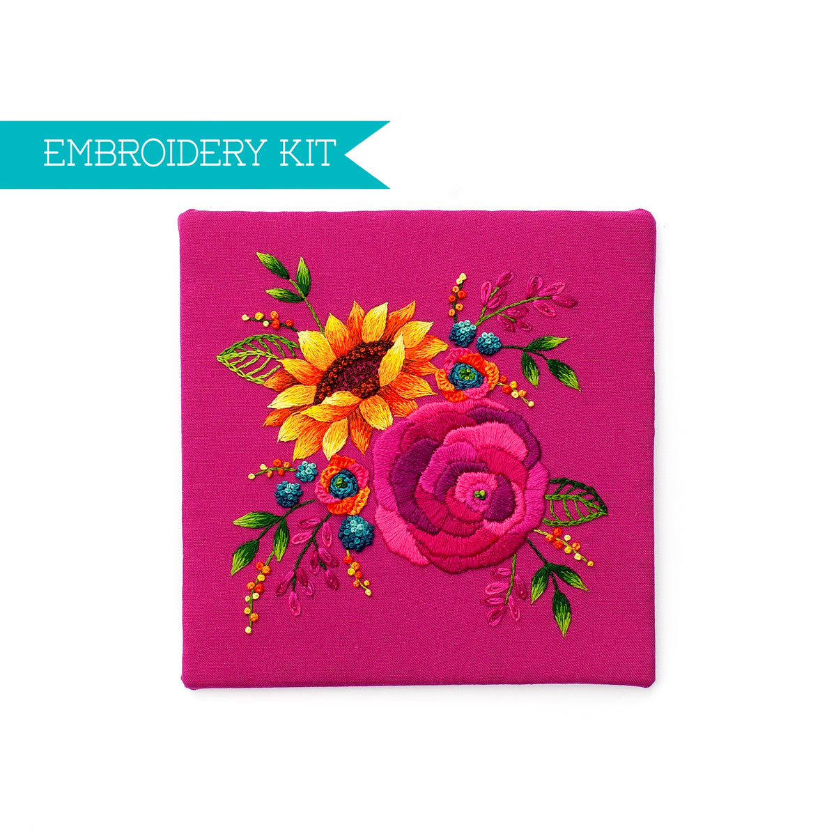 Sunset Blooms Embroidery Supply Kit – Lolli and Grace