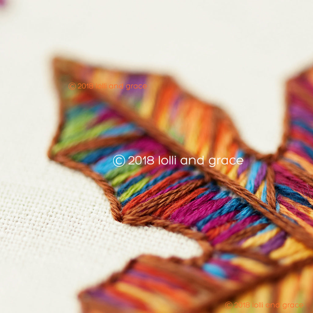 Lolli and Grace Autumn Leaf Stitch Along - Day Three