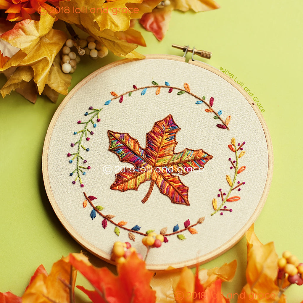 Lolli and Grace Autumn Leaf Stitch Along - Part Two