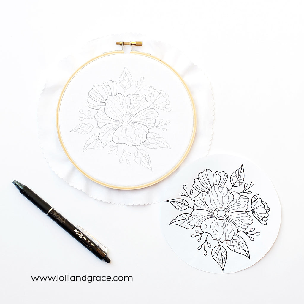 How To Transfer An Embroidery Design Onto Fabric