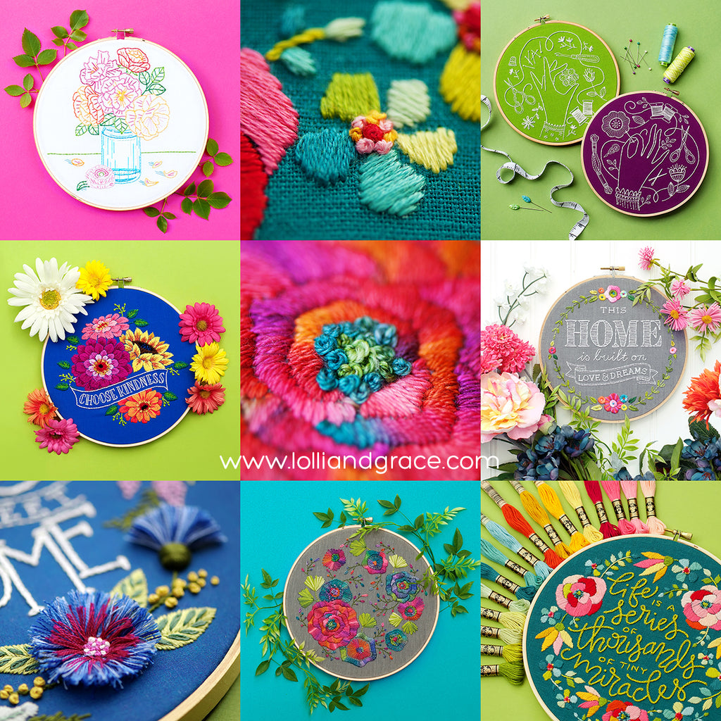 New patterns and fun kits...colorful stitching all around!