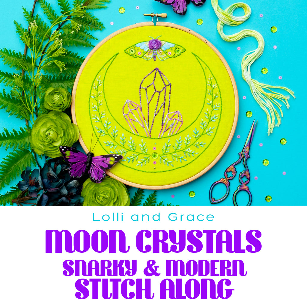 Moon Crystals - A New Stitch Along Exclusively For The Snarky & Modern Facebook Group