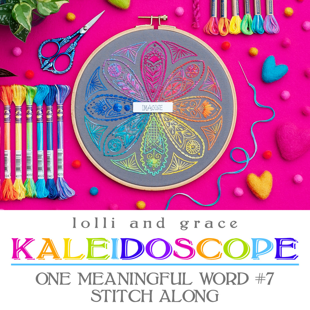 One Meaningful Word #7: Kaleidoscope Stitch Along