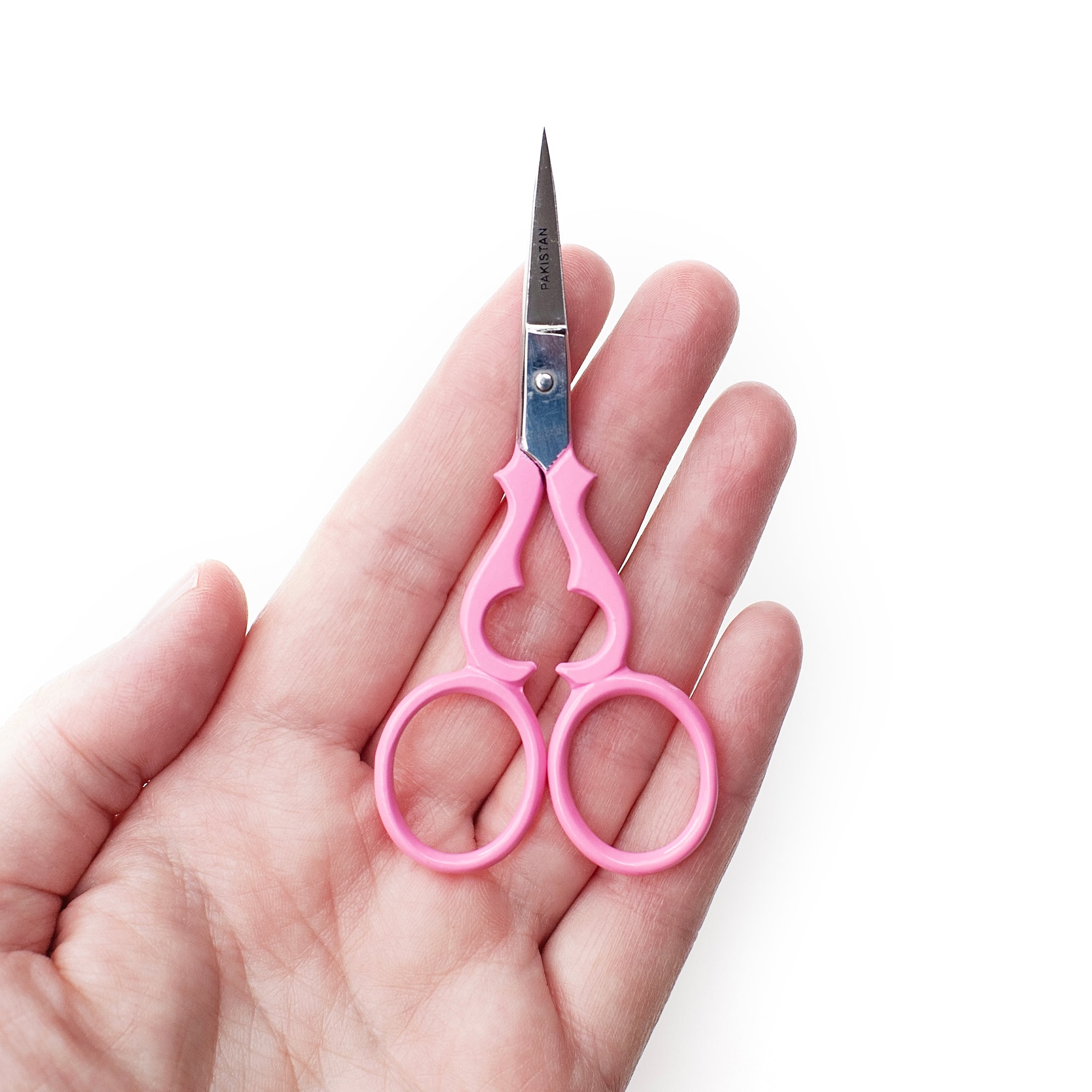 MANUFORE Pink Sewing Scissors Set – Big & Small Fabric Scissors + Rotary Cutter With 3 Extra Blades