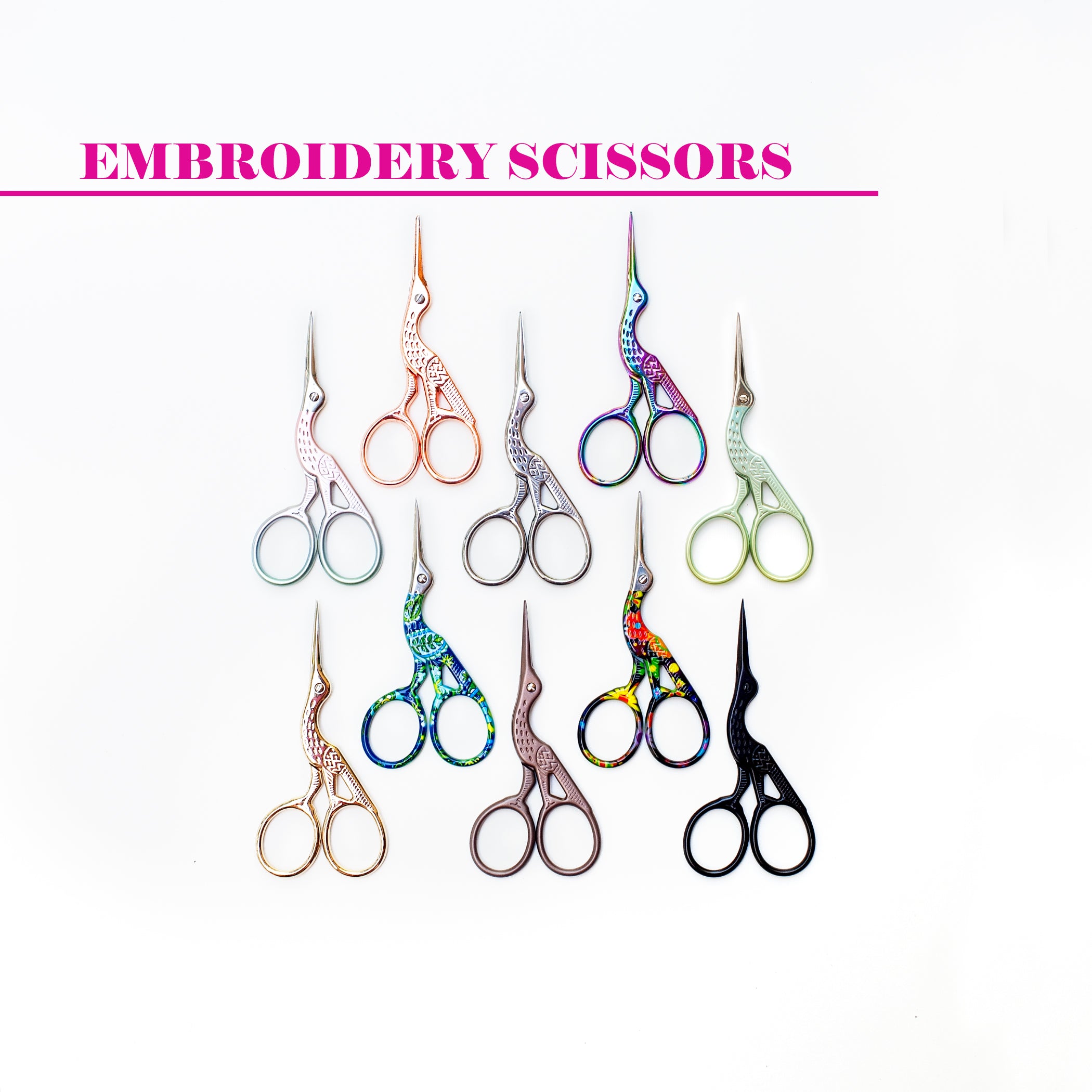 Stork Scissors, Cutting Scissors, Trimming Scissors, Shear Scissors,  Embroidery Scissors, Sewing Scissors, Craft Scissors, Guchet, Yarn 