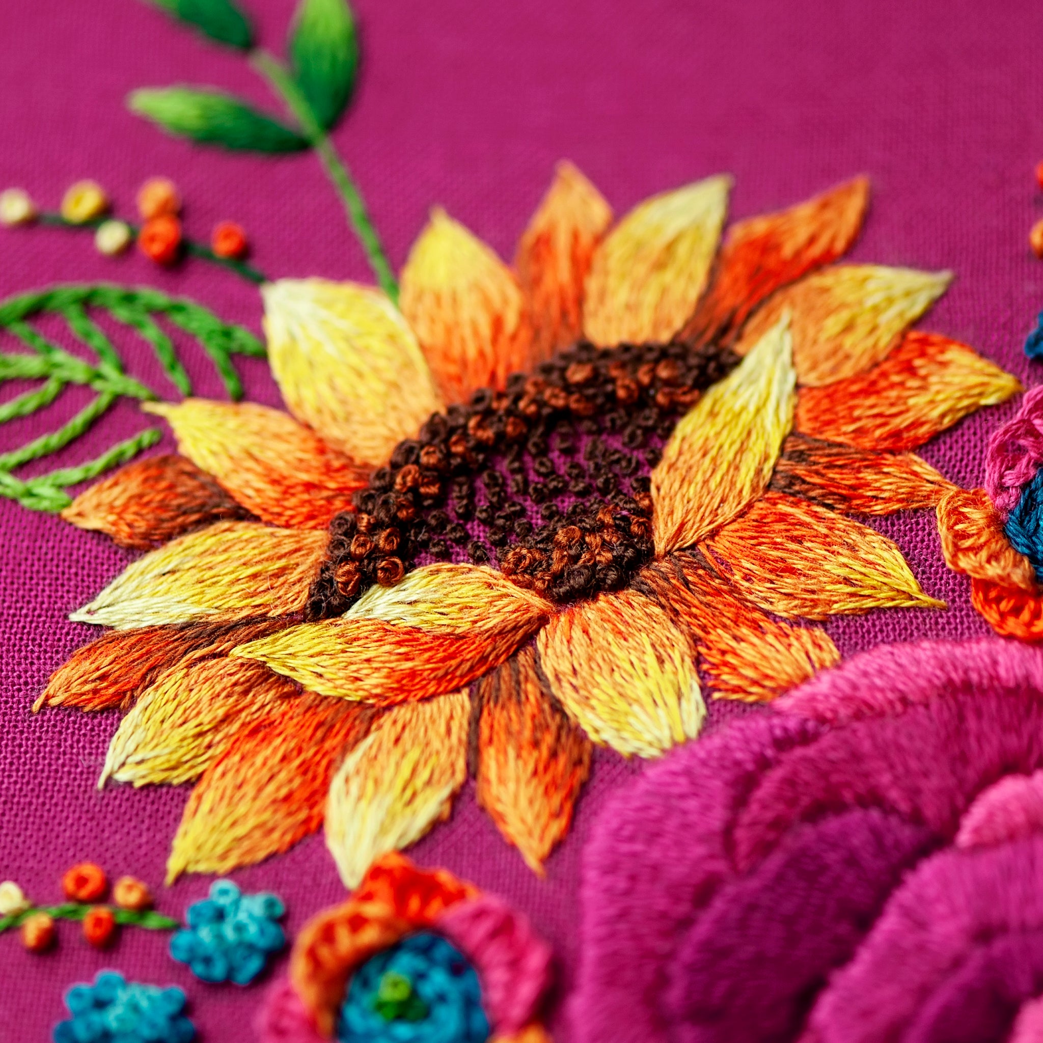 The Floral Sunset on sale Embroidery