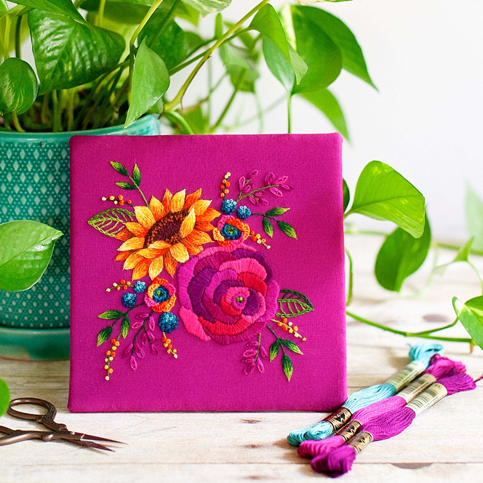 Sunset Blooms Embroidery Supply Kit – Lolli and Grace