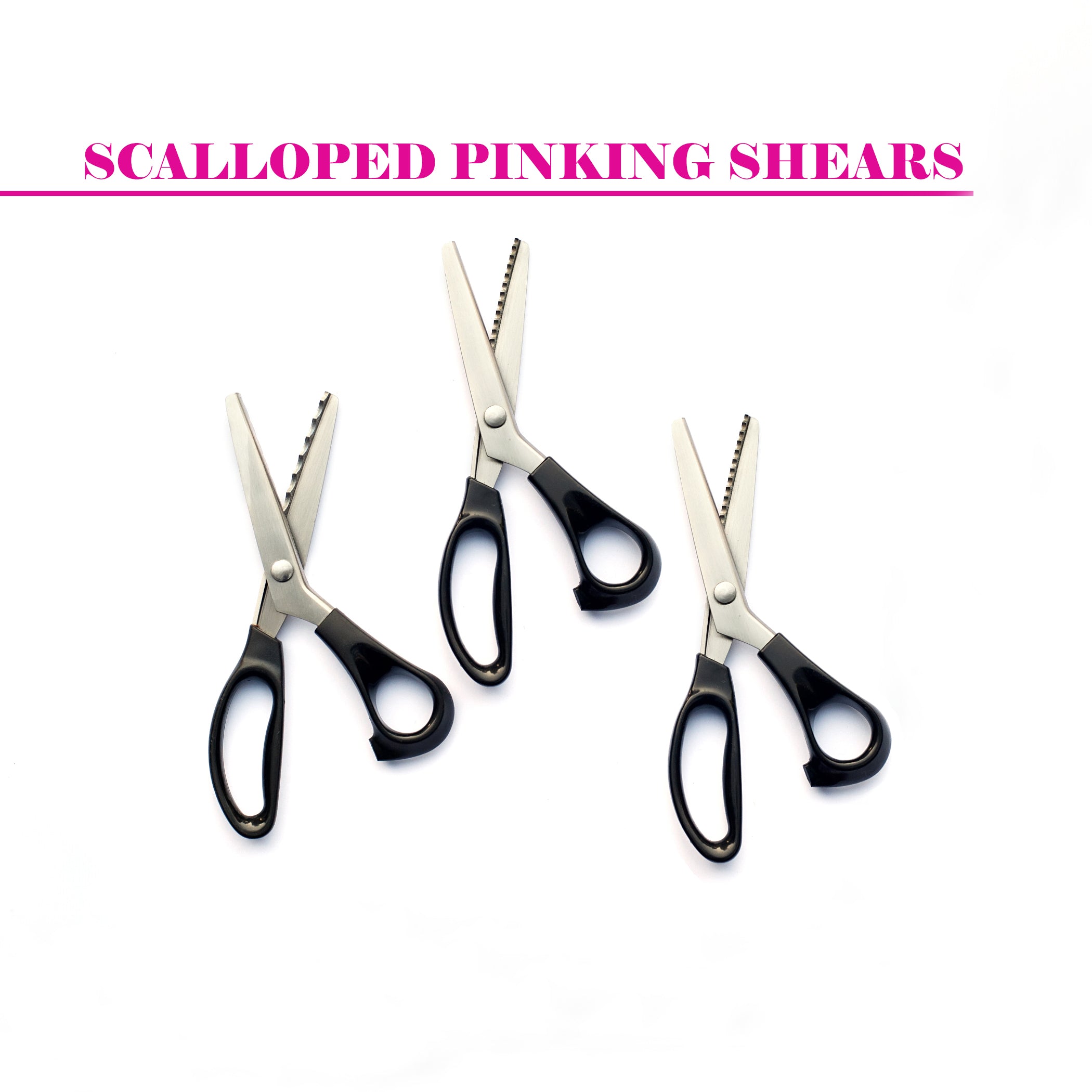 Snip, snip! Our scallop edged scissors are back in stock and this