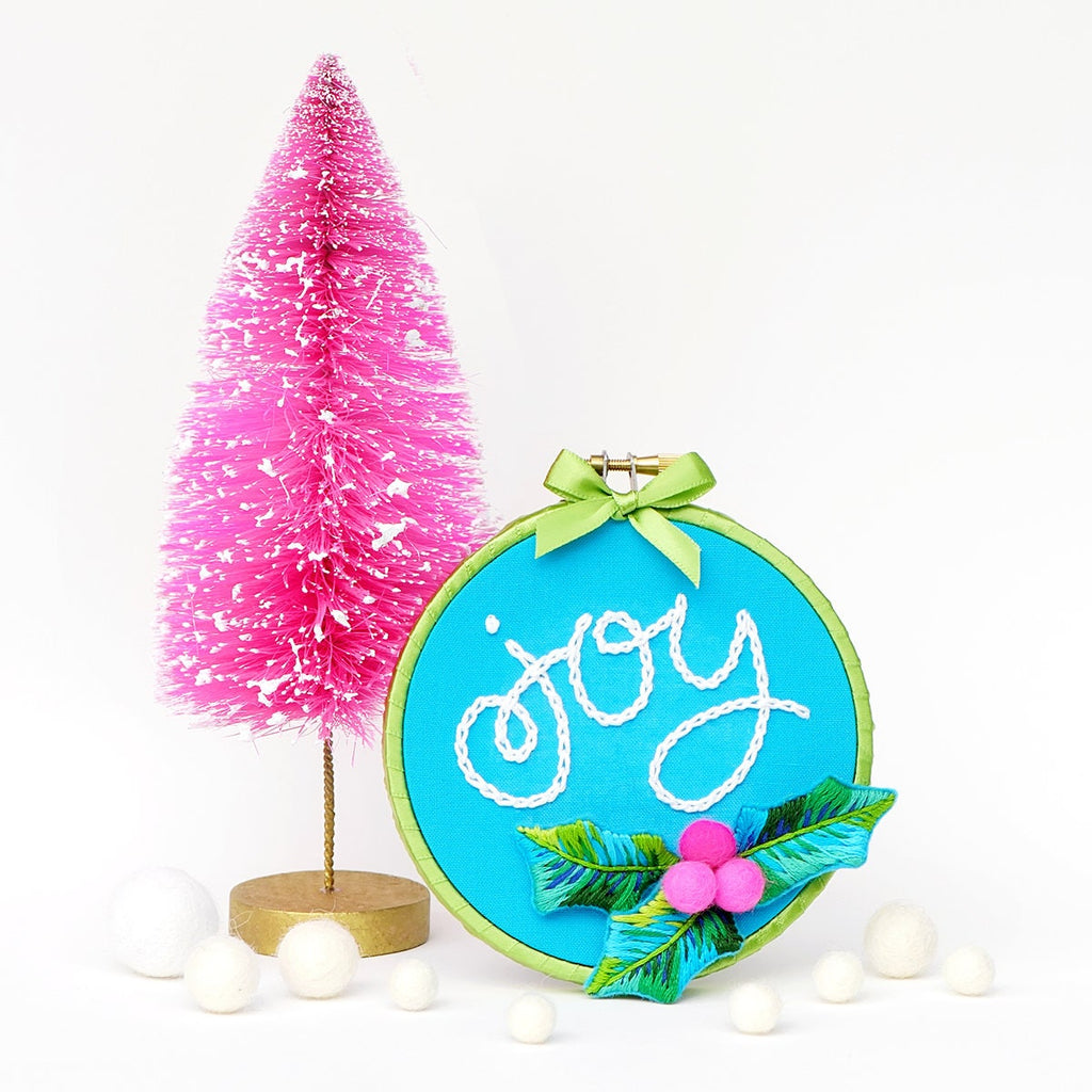 PDF Embroidery Pattern, Holly Ornament, Christmas Ornaments, Christmas Hoop Art, Holiday Gift, Xmas Embroidery, Holiday Decoration, Hannukah