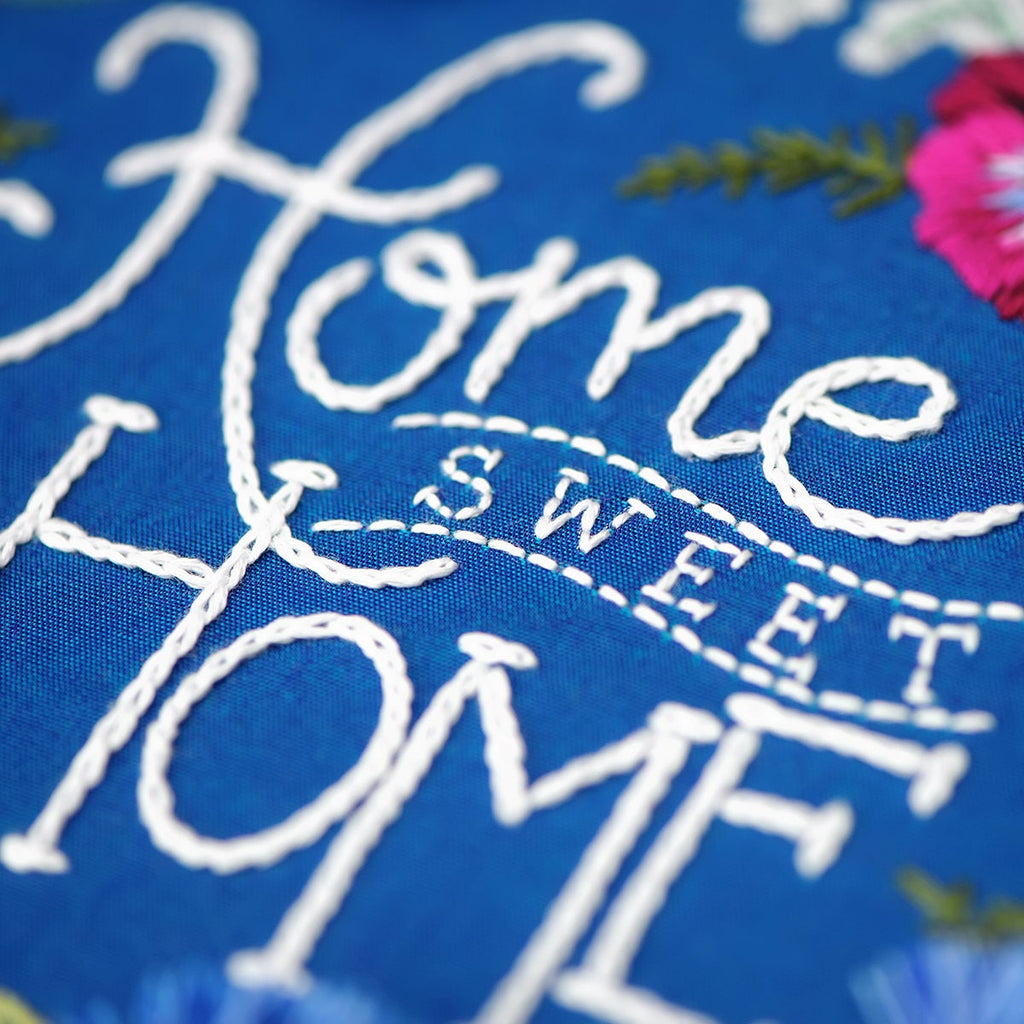 PDF Pattern, Hand Embroidery Pattern, PDF Embroidery Pattern, Home Sweet Home Pattern, Housewarming Gift, Wedding Gift, Hoop Art Pattern