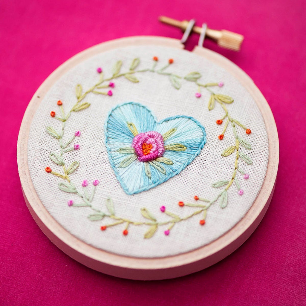 Embroidery Pattern PDF, Heart Pattern, Hand Embroidery Patterns, Embroidery Pattern, Embroidery PDF, Floral Embroidery, Hoop Art