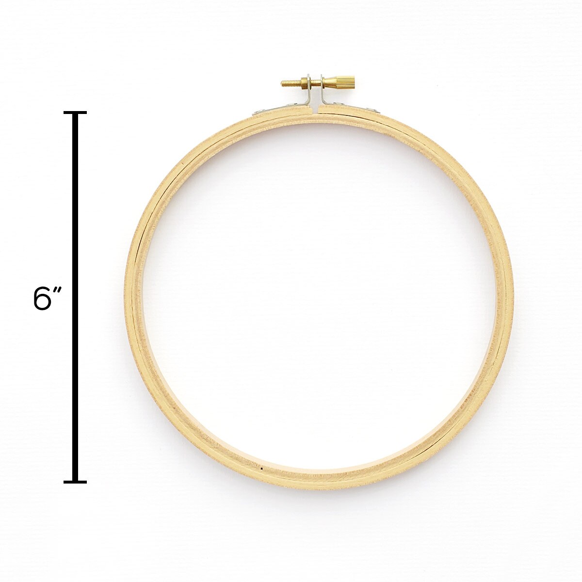 6 inch Round Wooden Embroidery Hoop 1 Piece
