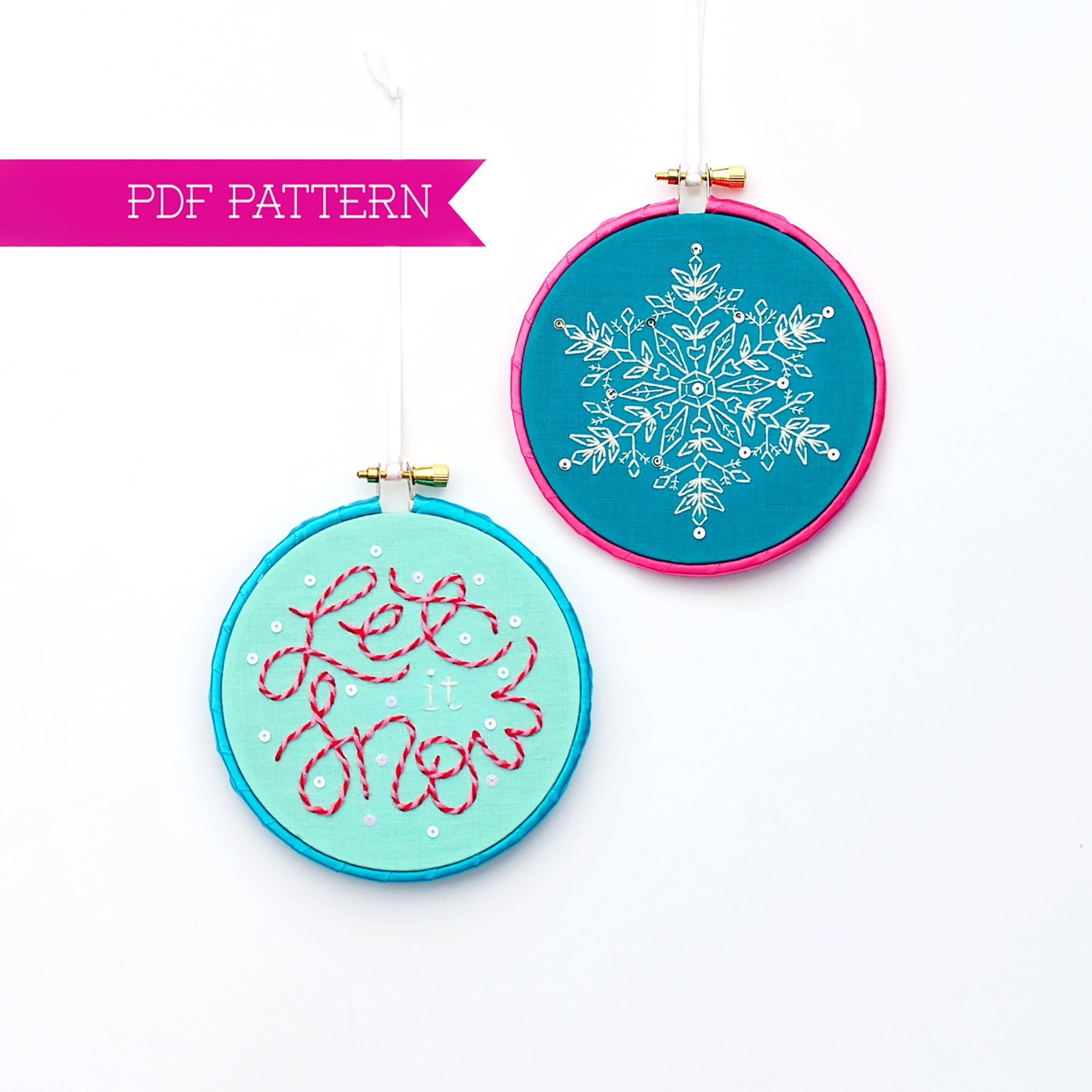 6 Delicate Snowflake Charms to add to Winter Embroidery and Quilted  Designs. (note: these are not buttons)