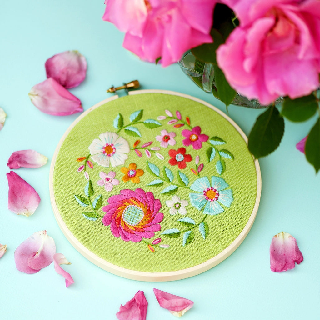 PDF Embroidery Pattern, Beginner Embroidery, Flower Embroidery Pattern, DIY Hand Embroidery, Floral Embroidery Design, Flower Pattern