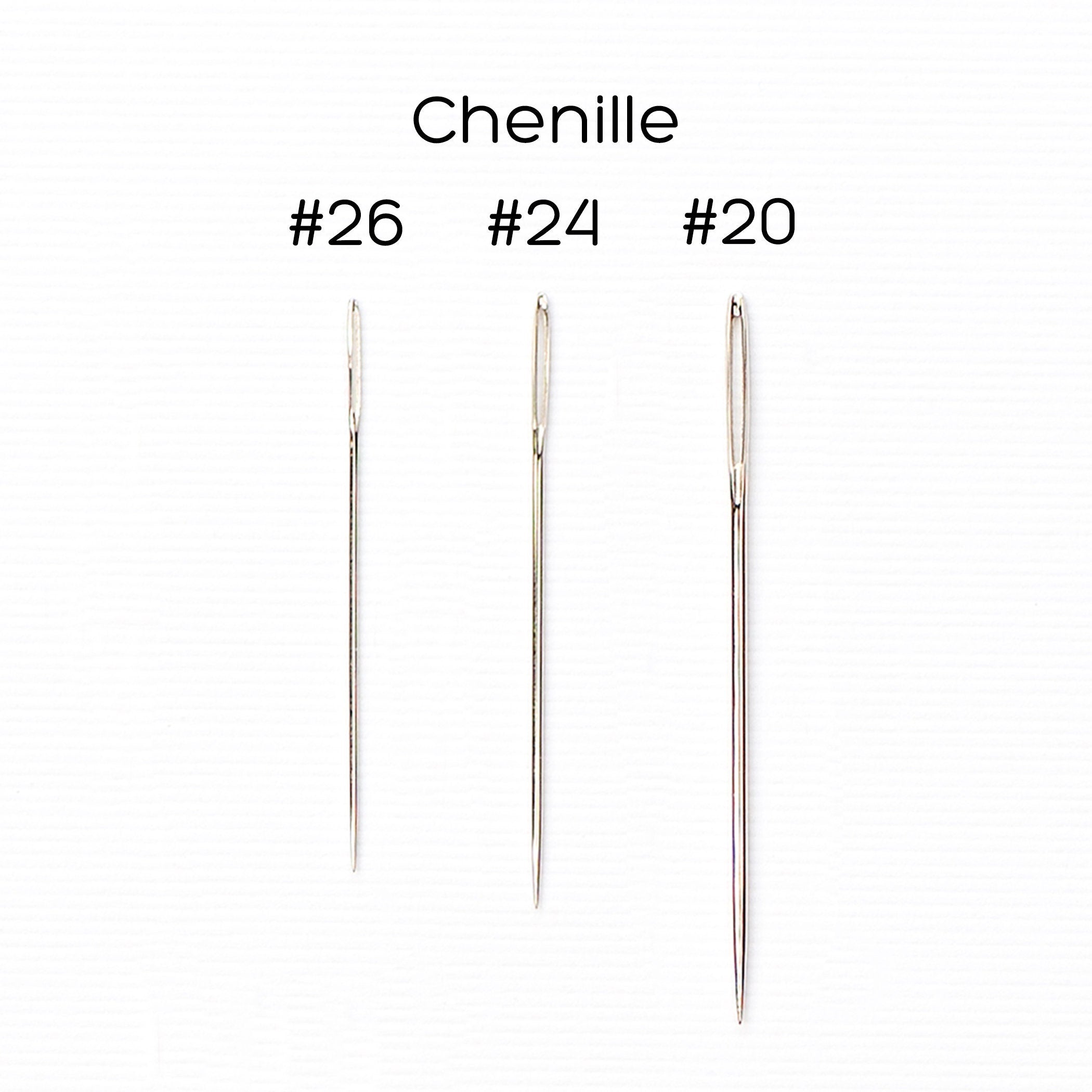 Needles - Chenille Hand Embroidery Needles (sizes #20, #24, #26)
