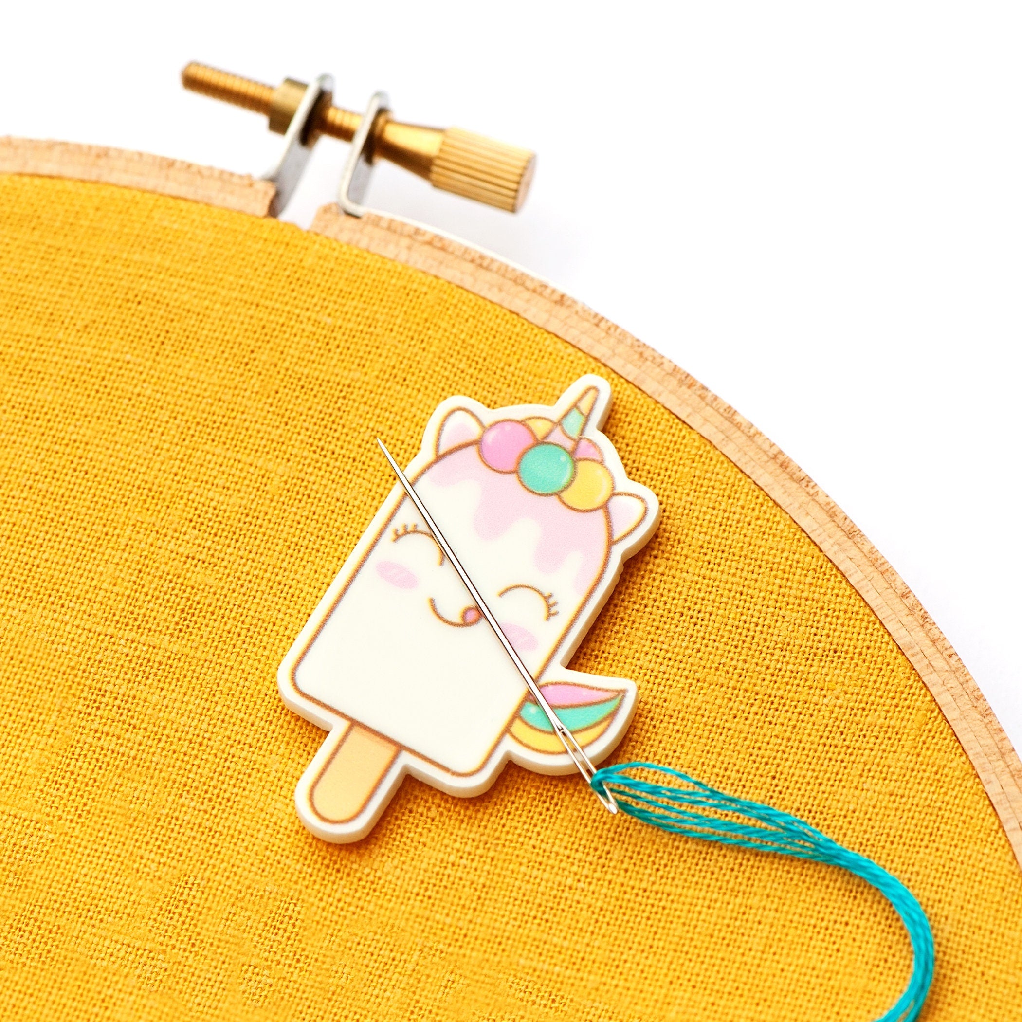 Popsicle Needle Minder for Embroidery