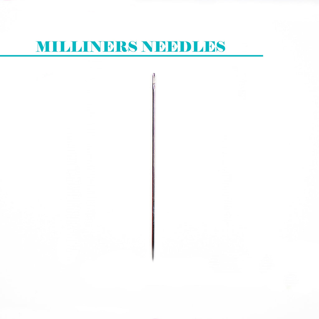 Set of (3) #18 Milliners needles, straw needles, bullion stitch needle, embroidery tool, John James, embroidery supply, stitching notion