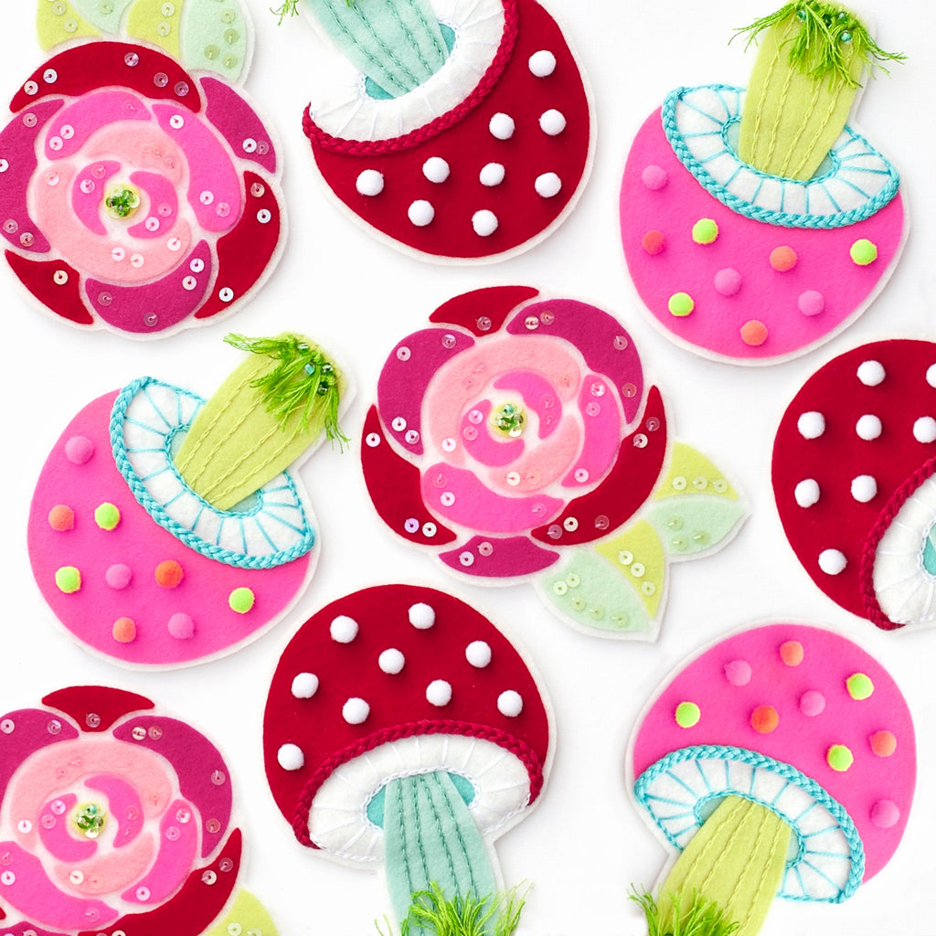 PDF Pattern, Wool Felt Rose Ornament, Sewing Tutorial, Flower Decoration, Felt Plushie, DIY Craft, Mother's Day gift, Instant Download